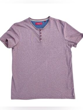 Short-Sleeve Bruno Milano Tee in Heather Mauve -